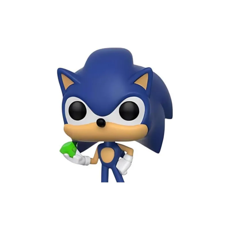 Funko Pop! Games Sonic The Hedgehog Sonic With Emerald Figure #284-1