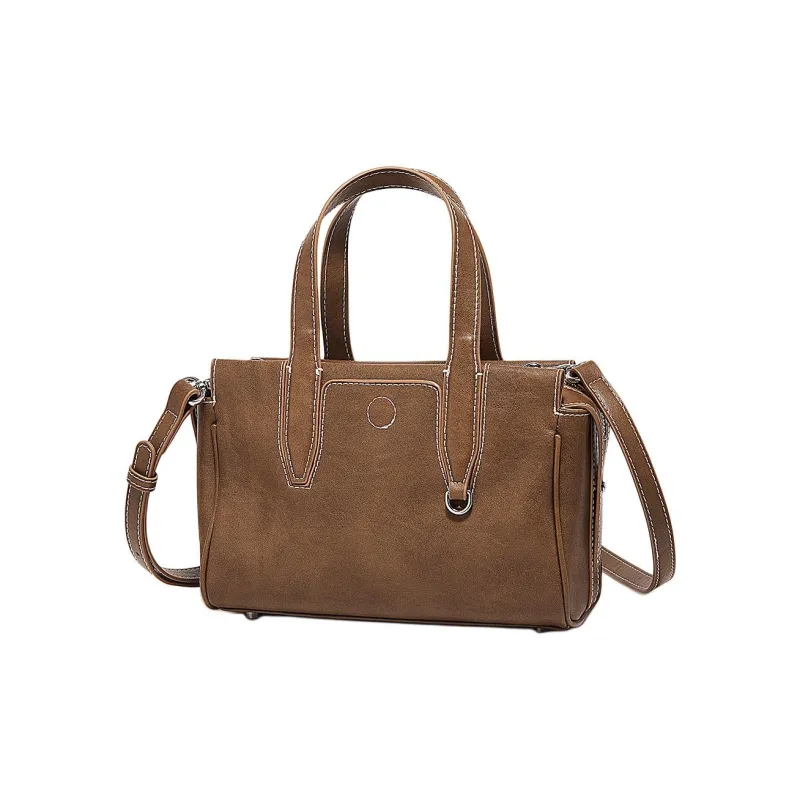 Marino Orlandi Cow Leather Shoulder Bags Handbags Regular Women's Black/Chocolate/Khaki-7