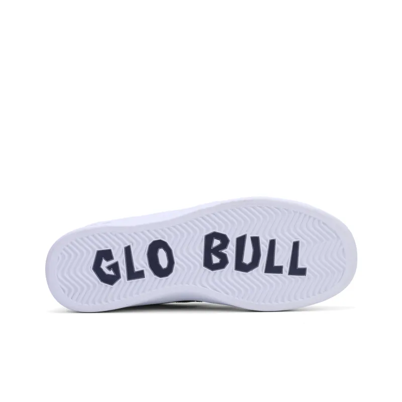 GLO BULL Skateboard Shoes Unisex Low Top White Blue Red-5