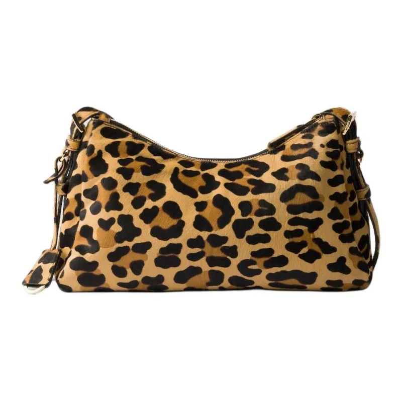 PRADA Leather Shoulder Bag, Handbag, Shoulder Bag Medium Size Women's Honey-3