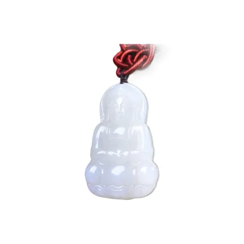Jing Ruyu Hetian Jade Necklaces White Jade Unisex