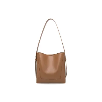 PAULS BOUTIQUE Cow Leather Handbag, Shoulder Bag Regular Women's Brown/Apricot