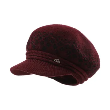 YUZHAOLIN Rabbit Fur Baseball Caps Women's