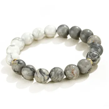 Deep Xianglin Map Stone Bracelets Unisex
