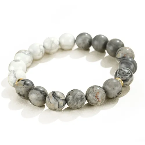 Deep Xianglin Map Stone Bracelets Unisex