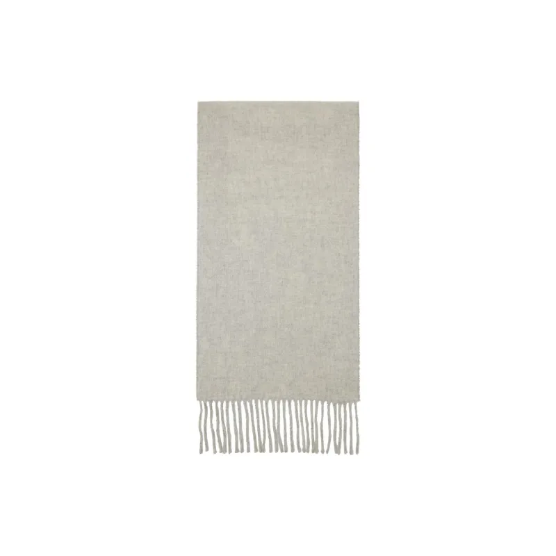 Jacquemus Virgin Wool Knit Scarves Men's Gray-1