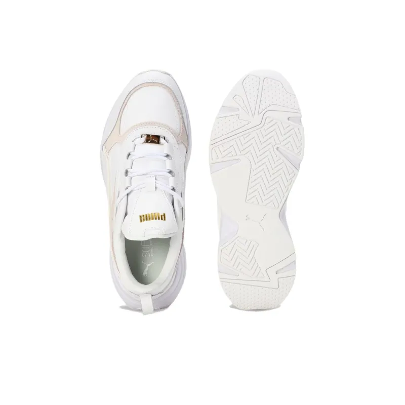 PUMA Cassia Anti Slip Wear Resistant Low Top Casual Shoes Unisex White-3