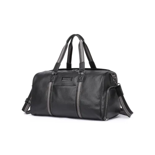 ROSEROOEN PU Travel Bag Regular Men's Black
