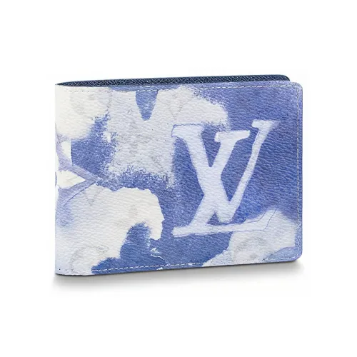 LOUIS VUITTON Multiple Wallet Watercolor Blue