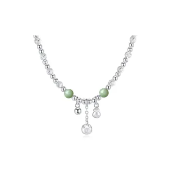 VANA 999 Fine Silver Sterling Silver Beaded Bracelet Women's