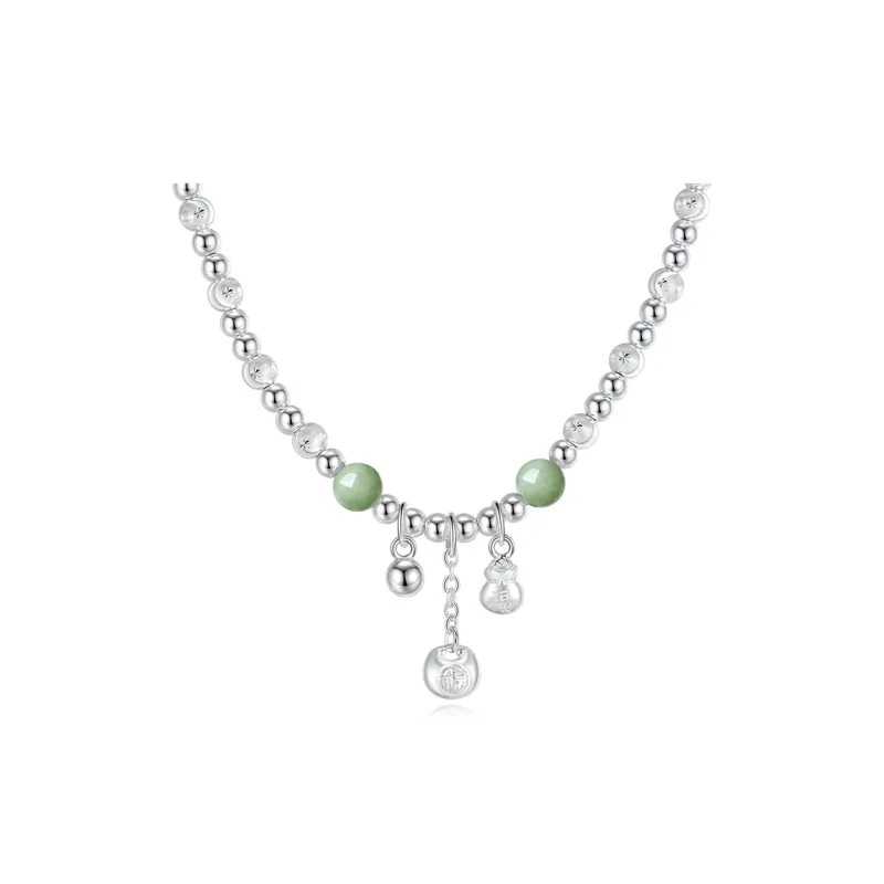 VANA 999 Fine Silver Sterling Silver Beaded Bracelet Women's-0