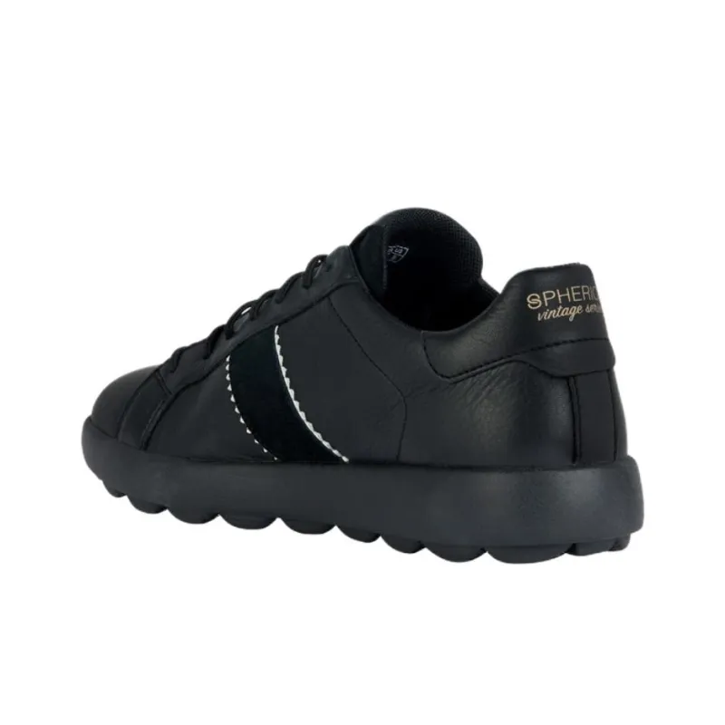 GEOX Spherica Vs Ec4 Anti-Slip Wear-Resistant Low-Top Casual Shoes Men's Black-2