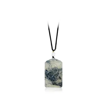GIFU Serpentine Jade Necklaces Unisex