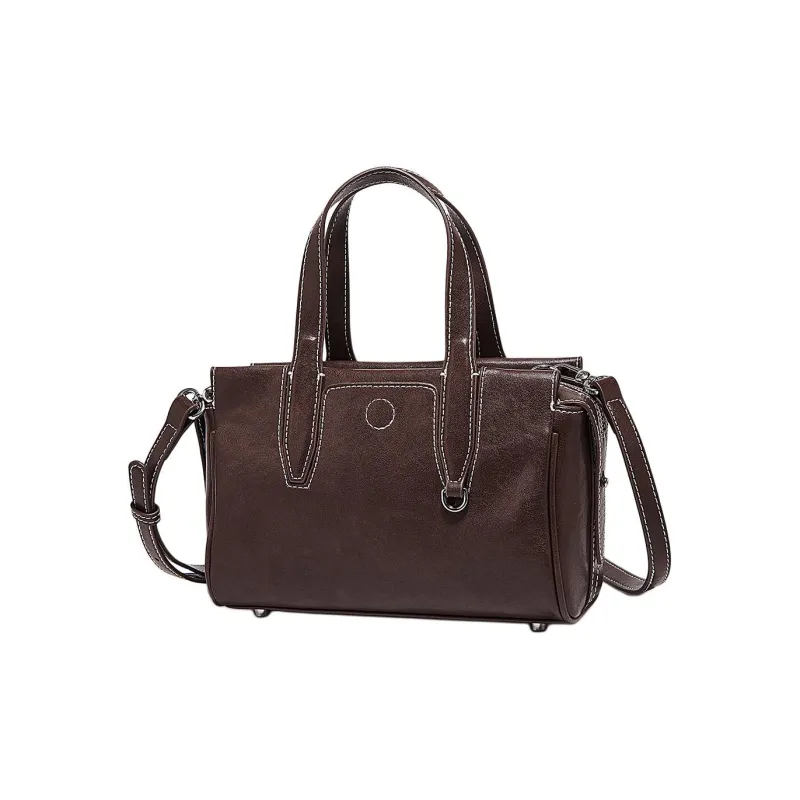 Marino Orlandi Cow Leather Shoulder Bags Handbags Regular Women's Black/Chocolate/Khaki-4