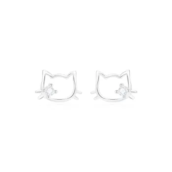 Thuban Ark S999 Fine Silver Stud Earrings Women's