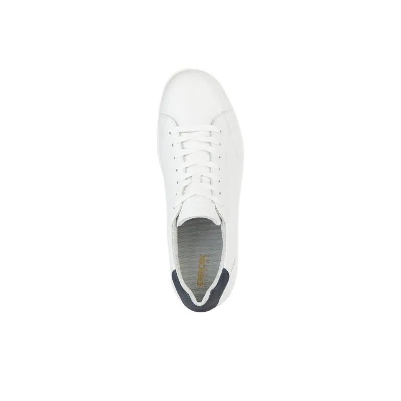 GEOX Kennet Anti-Slip Wear-Resistant Low-Top Skateboard Shoes Men's White-4