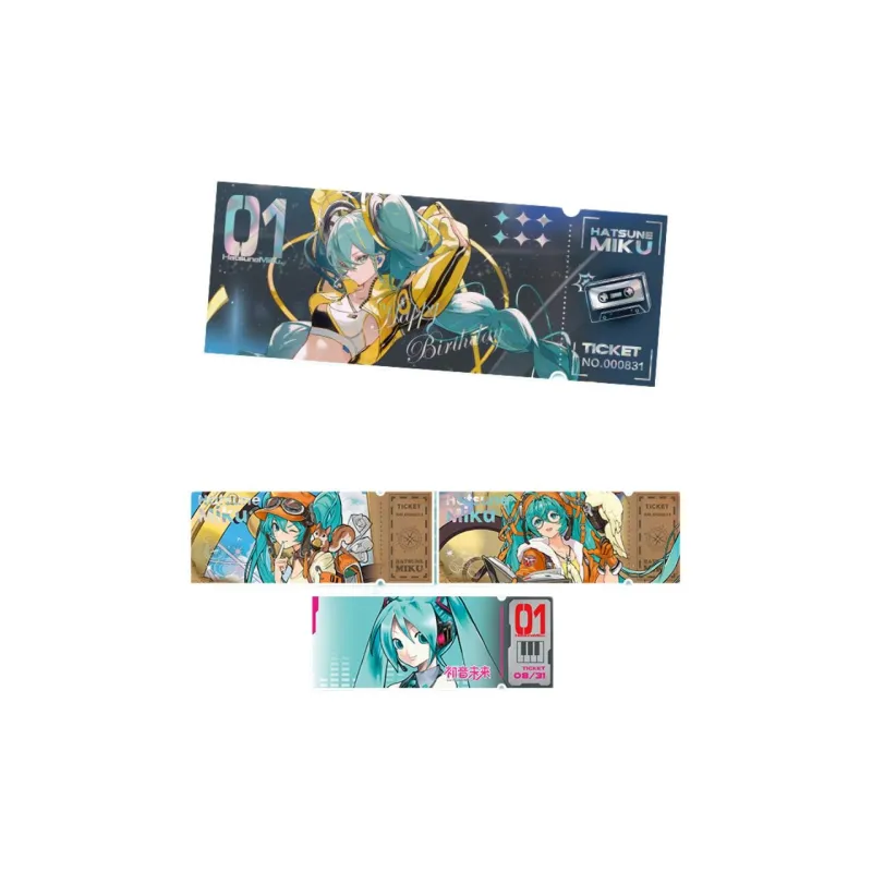 KAYOU Hatsune Miku Collectible Card Birthday Box, Future Voyage PR Card Biji Card Album Laser Tickets-1