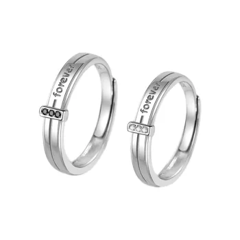 KLFOOK 999 Fine Silver Rings Unisex