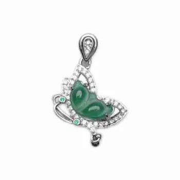 WENFUGE Bean Type Jadeite Pendants Unisex