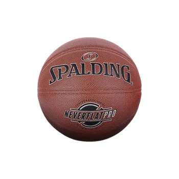 SPALDING NEVERFLAT Series PU Basketball Brown Size 7 Training Unisex