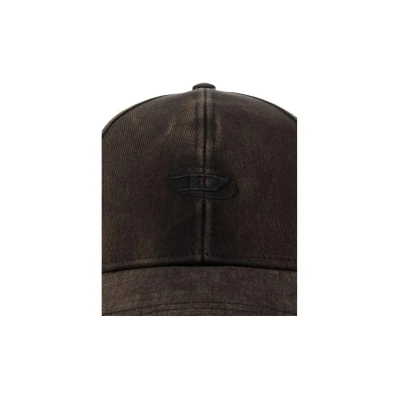 DIESEL C Run Wash Logo Embroidered Baseball Cap-4