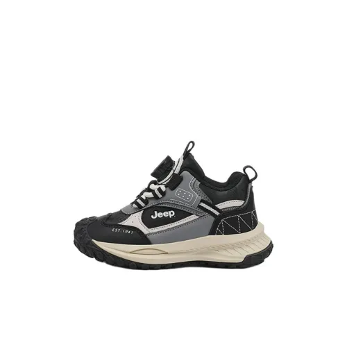 GROW WITH FREEDOM x Jeep Slip-Resistant Low-Top Kids Lifestyle Shoes Gray Black Kids'