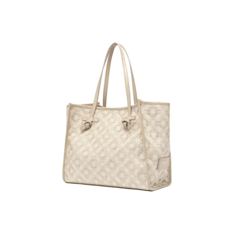 GIANNI CHIARINI Marcella Logo Patch Shopping Bag-2