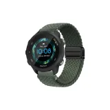 [Magnetic Clasp-Woven Loop]Green-Black Buckle
