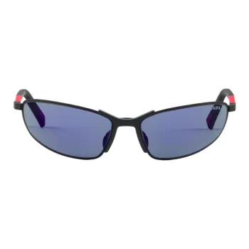 PRADA Metal Irregular Shape Sunglasses Men's Black