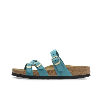 Birkenstock Franca Braided EVA Slip-Resistant Slide Slippers Women's Bay Blue Regular