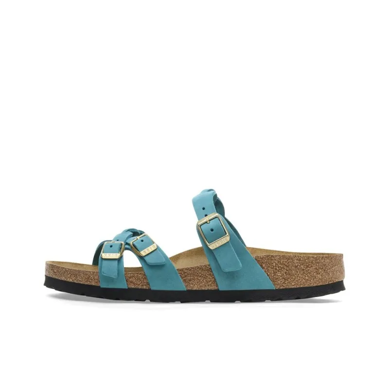 Birkenstock Franca Braided EVA Slip-Resistant Slide Slippers Women's Bay Blue Regular-0