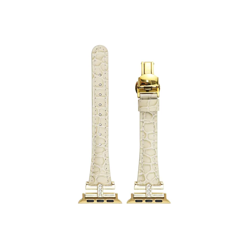 Warbler Dew Apple Compatibility Watch Band Genuine Leather Material-5