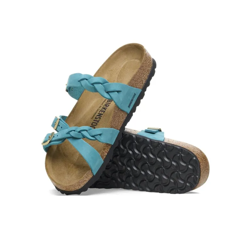 Birkenstock Franca Braided EVA Slip-Resistant Slide Slippers Women's Bay Blue Regular-4