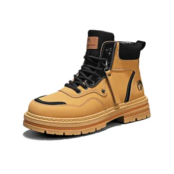 TONYBEAR Martin Boots Men Yellow, Black
