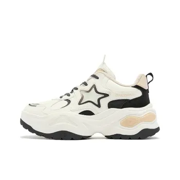 QIAODAN Slip Resistant, Abrasion Resistant, Thermal Low Top Casual Shoes Women's White Black