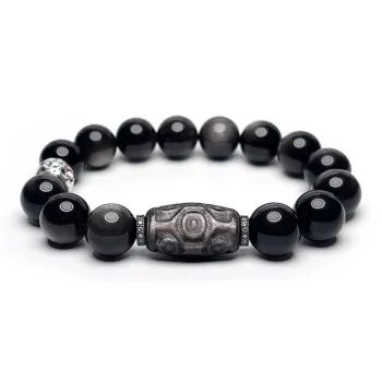 MOUNTAINS AND MANS Obsidian Bracelets Men's