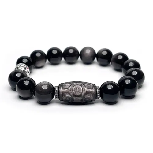 MOUNTAINS AND MANS Obsidian Bracelets Men's