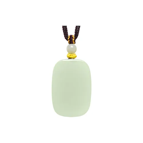MARY WINDSOR Hetian Jade Amulet Pendant Pale Greenish White Jade Women's