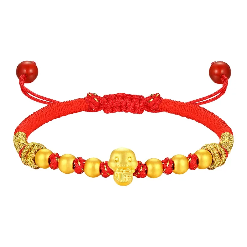 ZHOUBAIFU Gold Bracelet Unisex-0