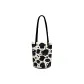 Curl Small Black Unlined Shoulder Bucket Bag