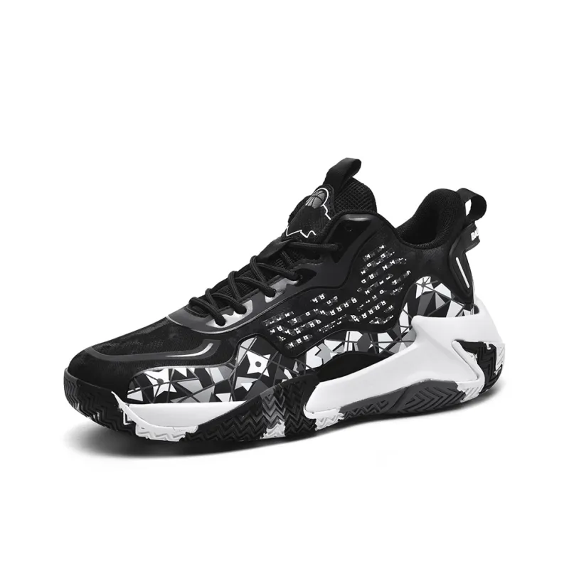 SIMBA'S PRIDE Shock Absorbers With Slip Resistant Features Mid Top Basketball Shoes Men's-5