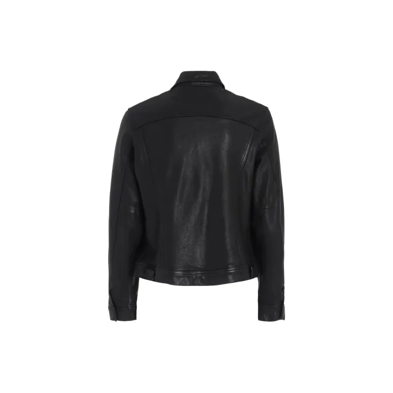 Yohji Yamamoto S'YTE FW24 Leather Jacket Unisex Black-1