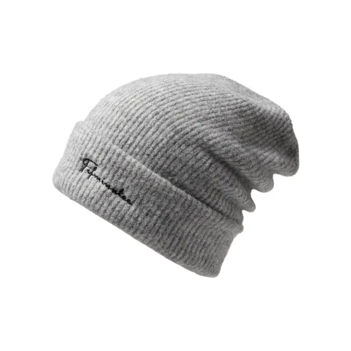 15 MINS Wool Blend Beanies Unisex Ecru Oat Green Black Gray Purple Blue-7