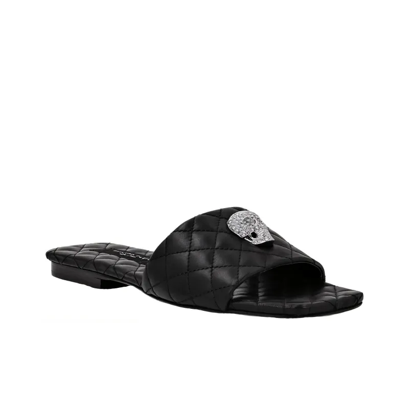 PHILIPP PLEIN Crystal-skull Flat Sandals-3