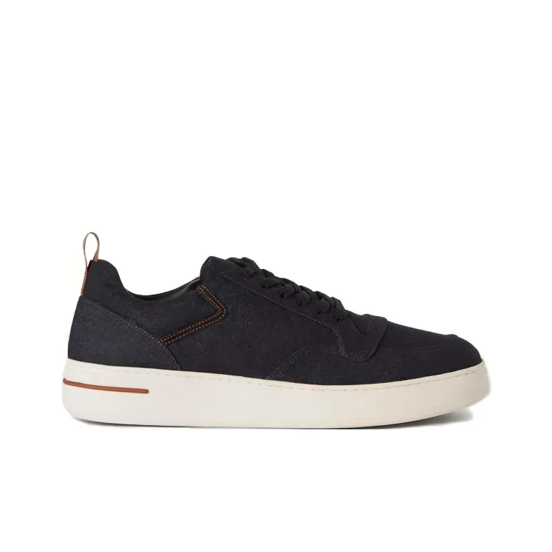 Loro Piana Low Top Skateboard Shoes Men's Dark Blue-1