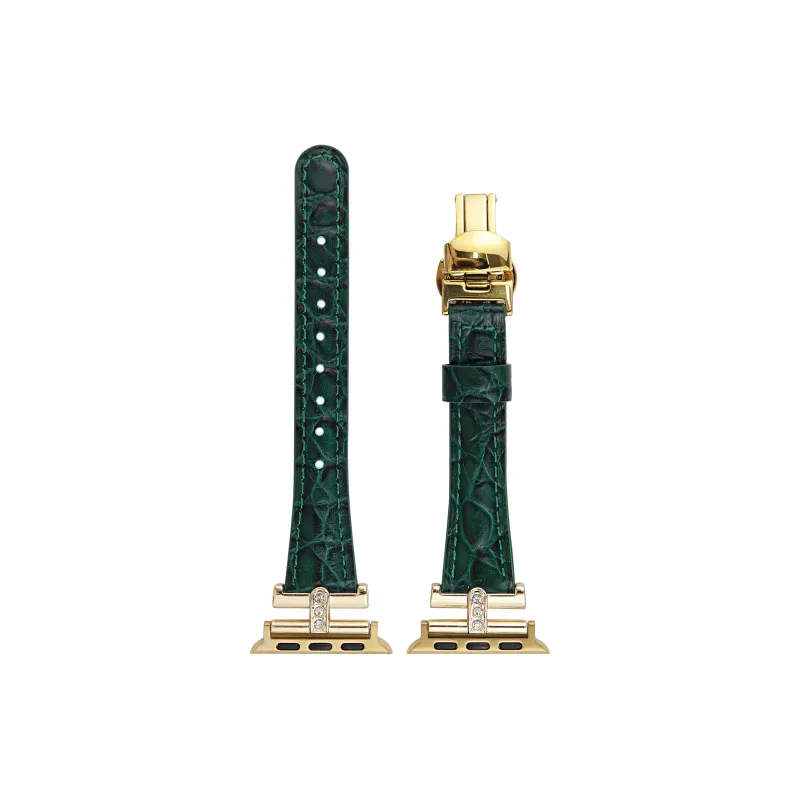 Warbler Dew Apple Compatibility Watch Band Genuine Leather Material-23