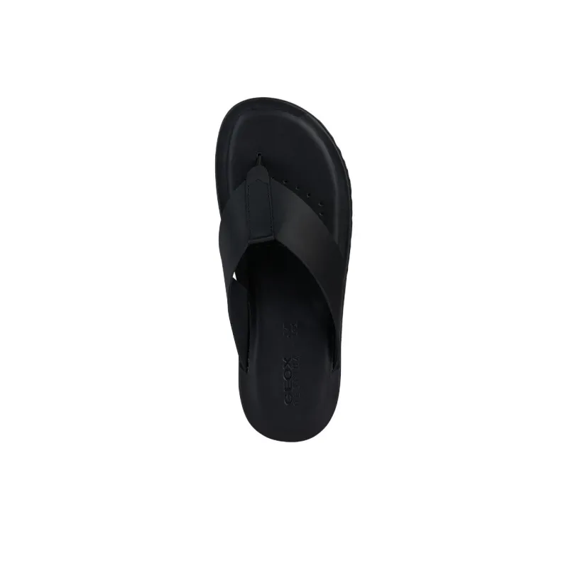 GEOX Slip-Resistant Flip Flops Men's Black-4