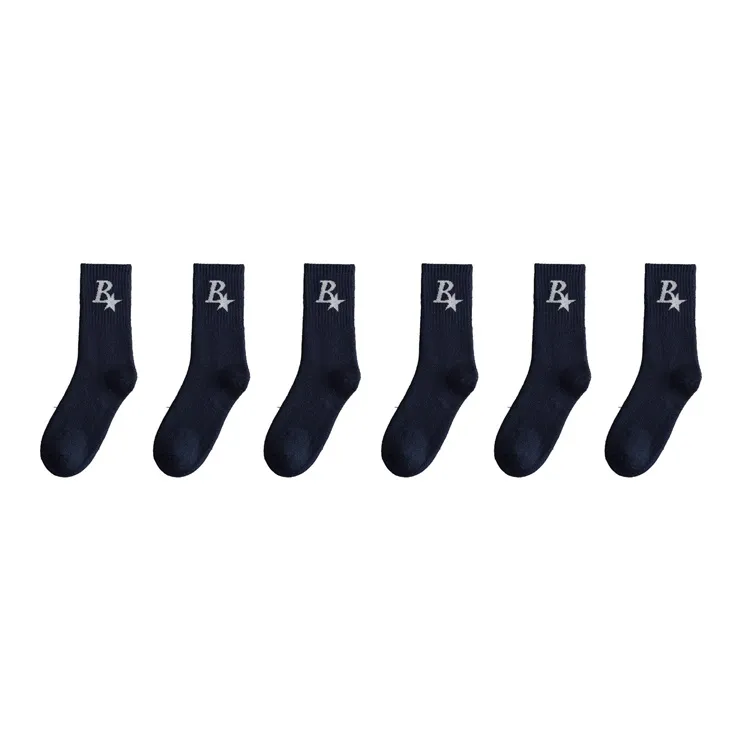 Cotton Gene Mid Calf Socks Men's Combo Set-29