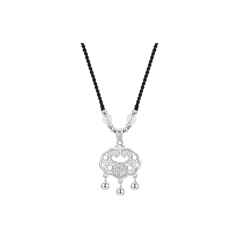 Tkb Alloy Peace Lock Necklace Unisex-0