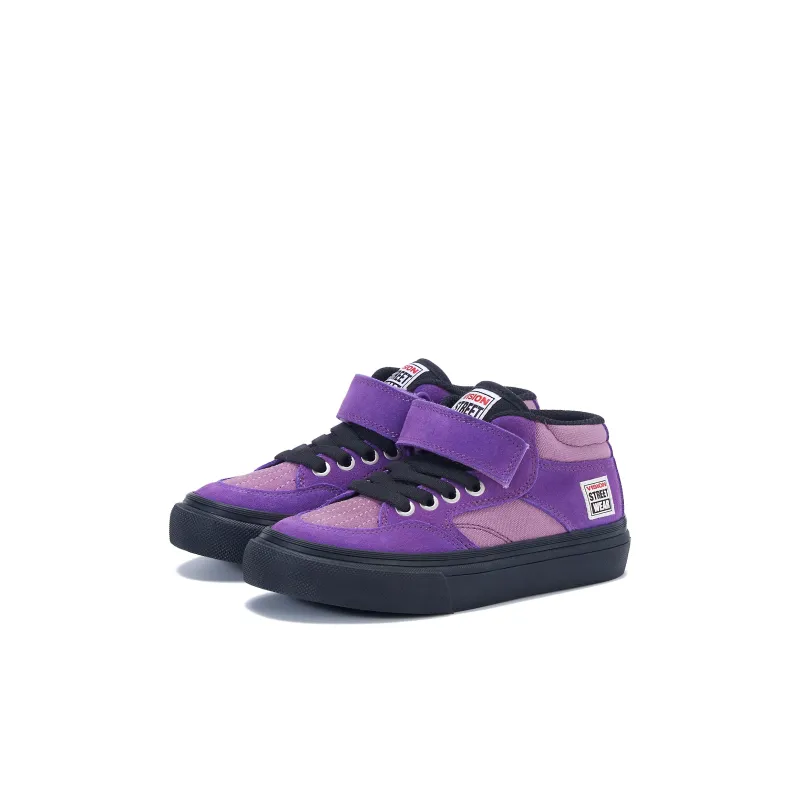 Vision Street Wear Concave Wear Resistant Mid Top Kids' Skateboarding Shoes Purple Kids'-2